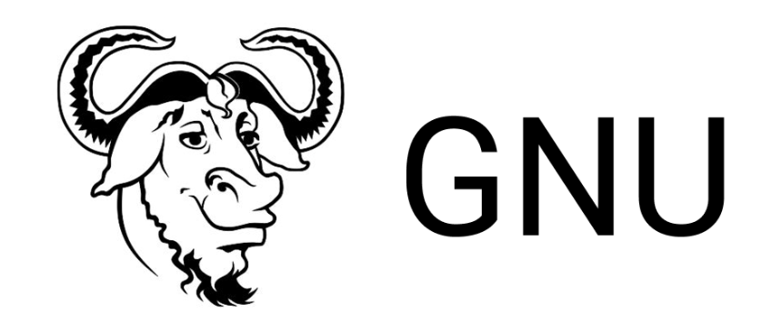Logo do sistema GNU. Apresenta a caricatura do animal selvagem africano Gnu sorrindo levemente. 