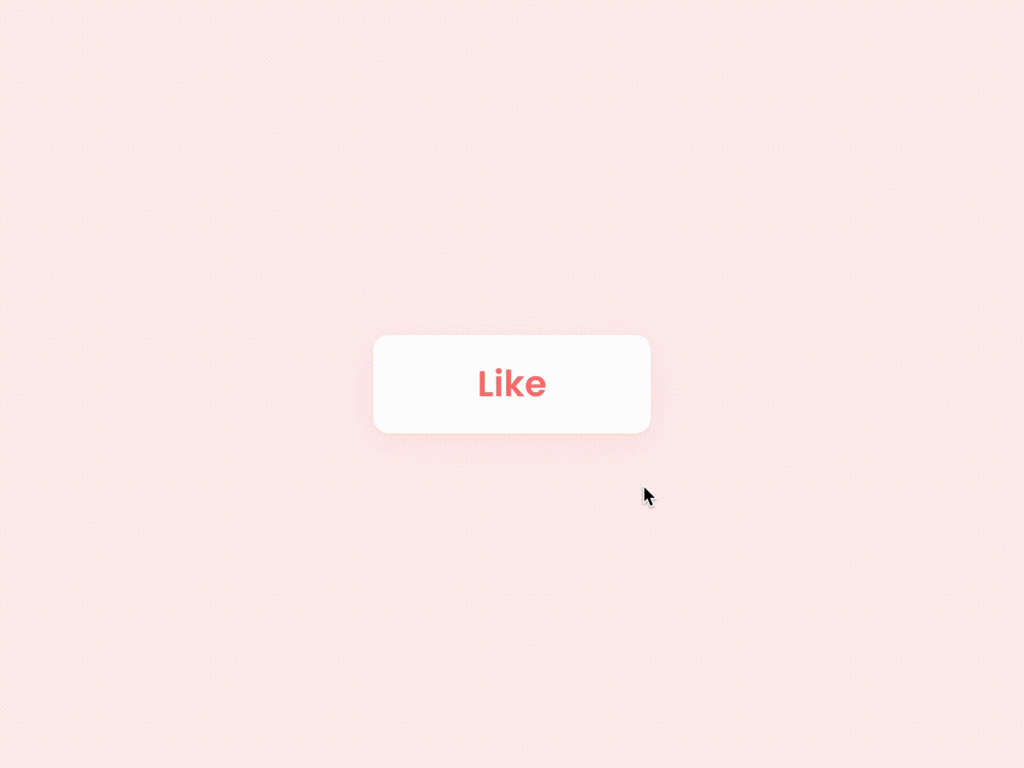 Animação interativa de um botão 'Like' que muda de estado ao ser clicado, mostrando feedback visual com animação de high-five - exemplo de microinteração em componentes de interface 