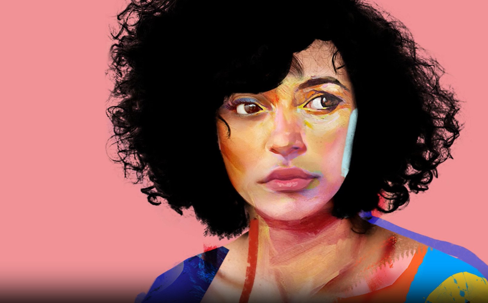 Ilustração digital de uma mulher.