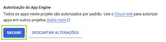 Imagem destacando o botão “Salvar”, ao lado do botão “destacar alterações”.