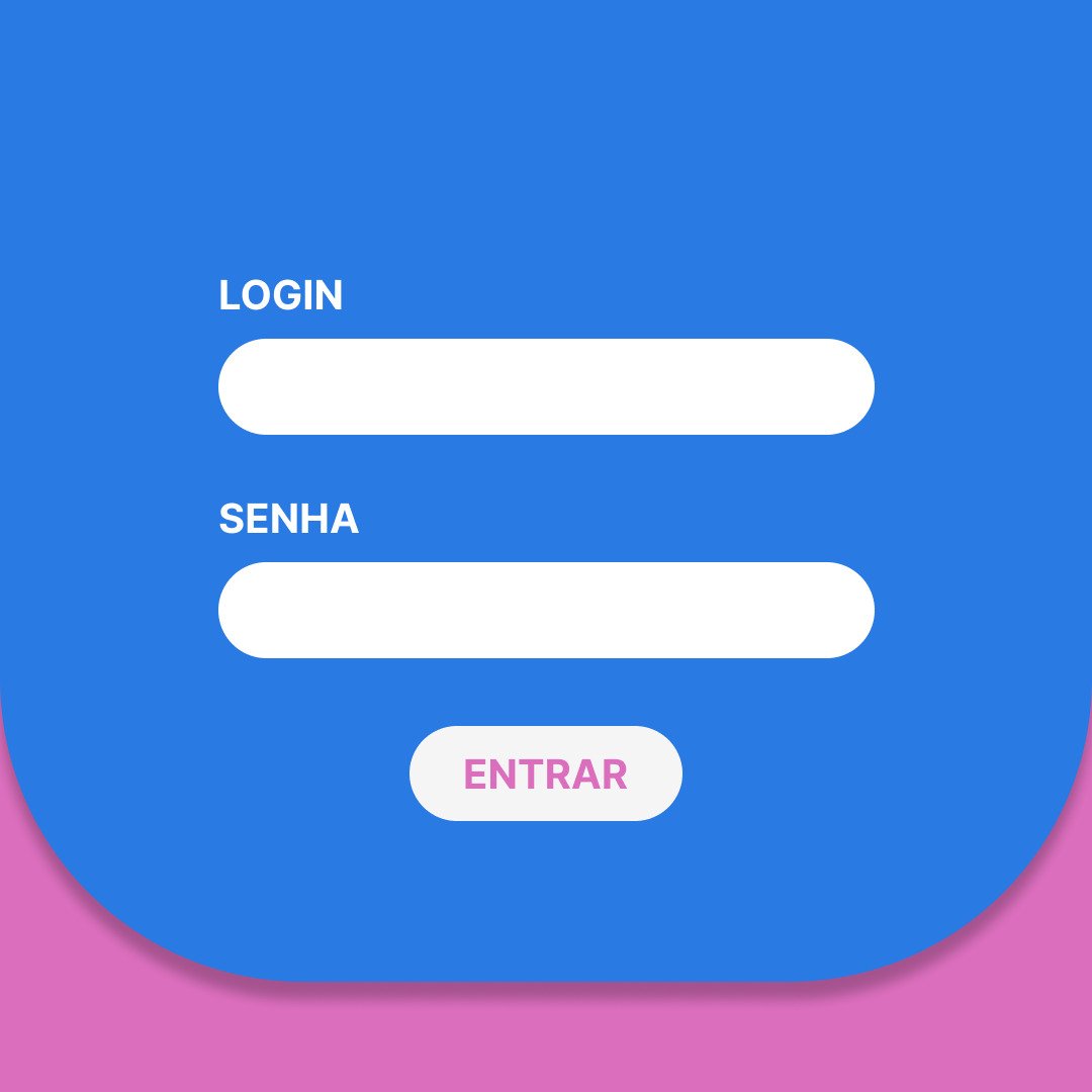 Formulário de login com campos para nome de usuário e senha. Botão 'Entrar' em destaque na cor rosa para acesso rápido à sua conta.