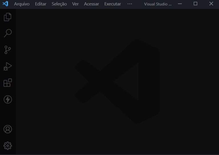 A animação mostra o editor de código VS Code, em fundo preto, e o cursor clicando em “ver”  class=