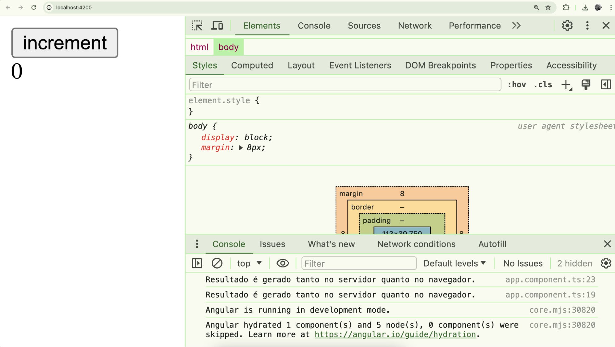 A imagem mostra a interface de um navegador web, especificamente o Google Chrome, com a página 