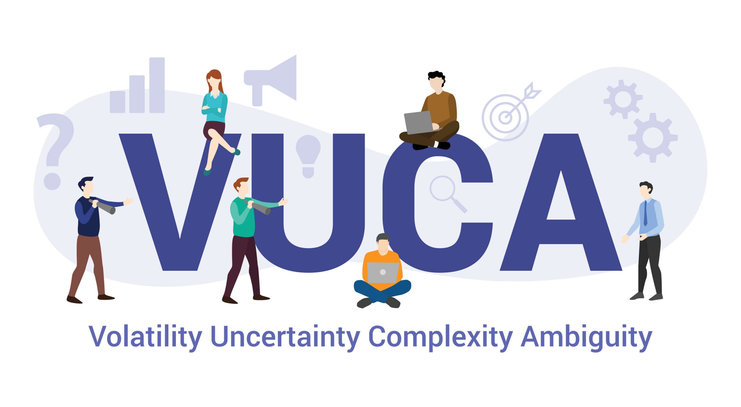 ilustração com o acrônimo VUCA #inset