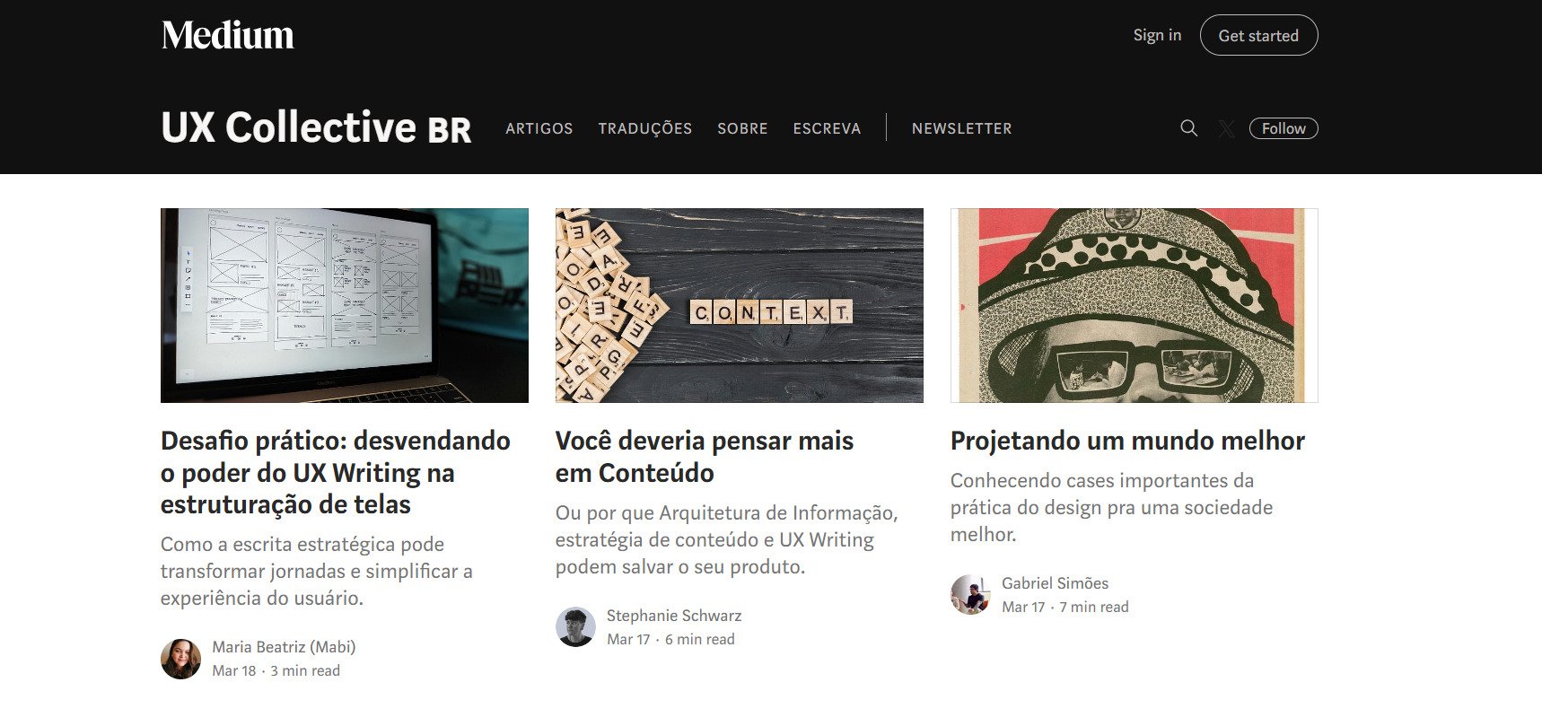 A imagem mostra a página do 