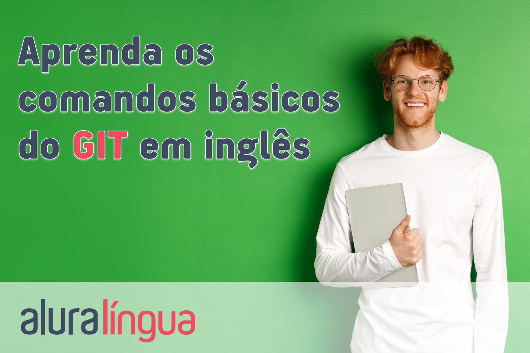 Aprenda os comandos básicos do Git em inglês #inset