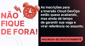 Banner lateral da Imersão DevOps da Alura com o título 