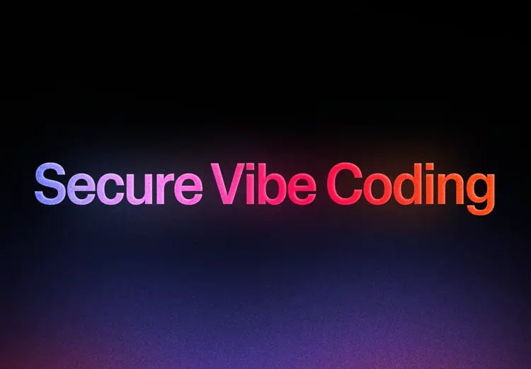  Créditos: Lovable, divulgação oficial do blog. Na imagem vemos o texto “Secure Vibe Coding” com cores vibrantes.
