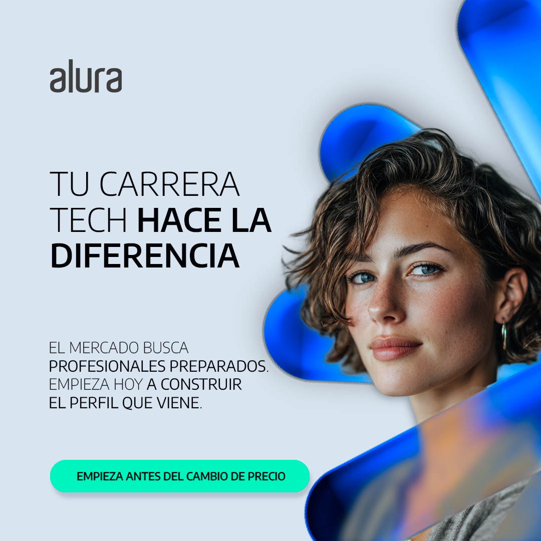 Banner de información del aumento de precio de los planes de Alura
