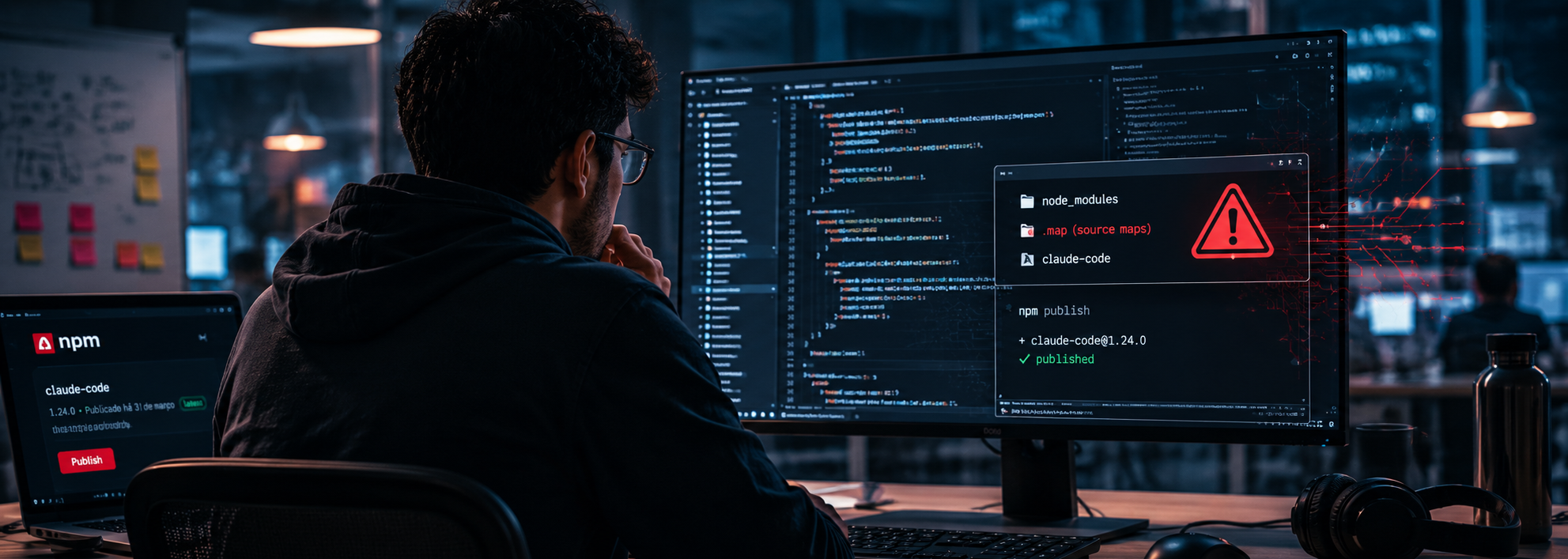 Código-fonte do Claude Code vaza no npm e chega ao GitHub 