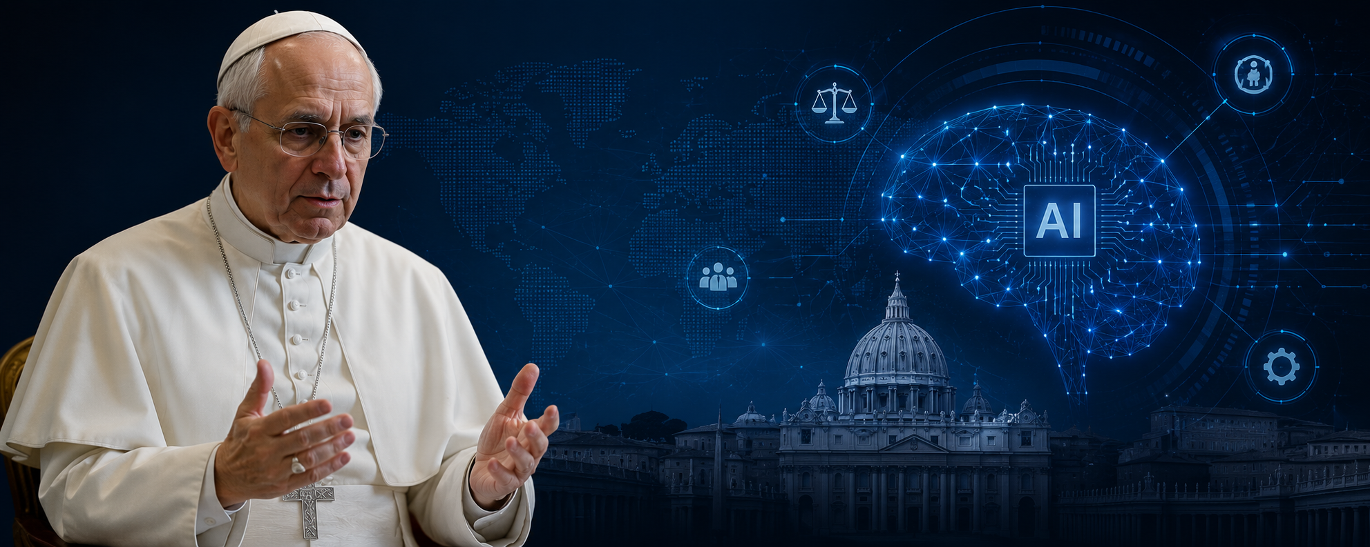 Papa Leão XIV publica encíclica sobre IA e pede 